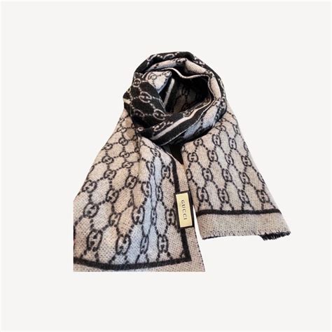 gucci double sided scarf|gucci scarf cost.